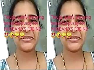 Aunty’s secret lover seduces her and makes her to show her boobs.